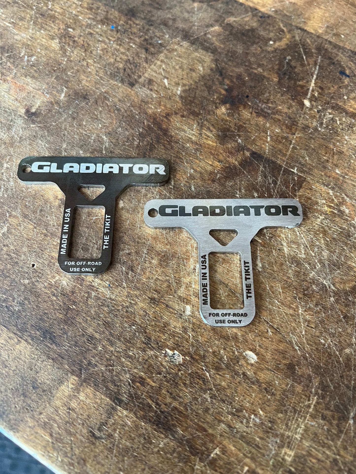 Custom Text & logo Laser Engraved SeatBelt Alarm Silencer