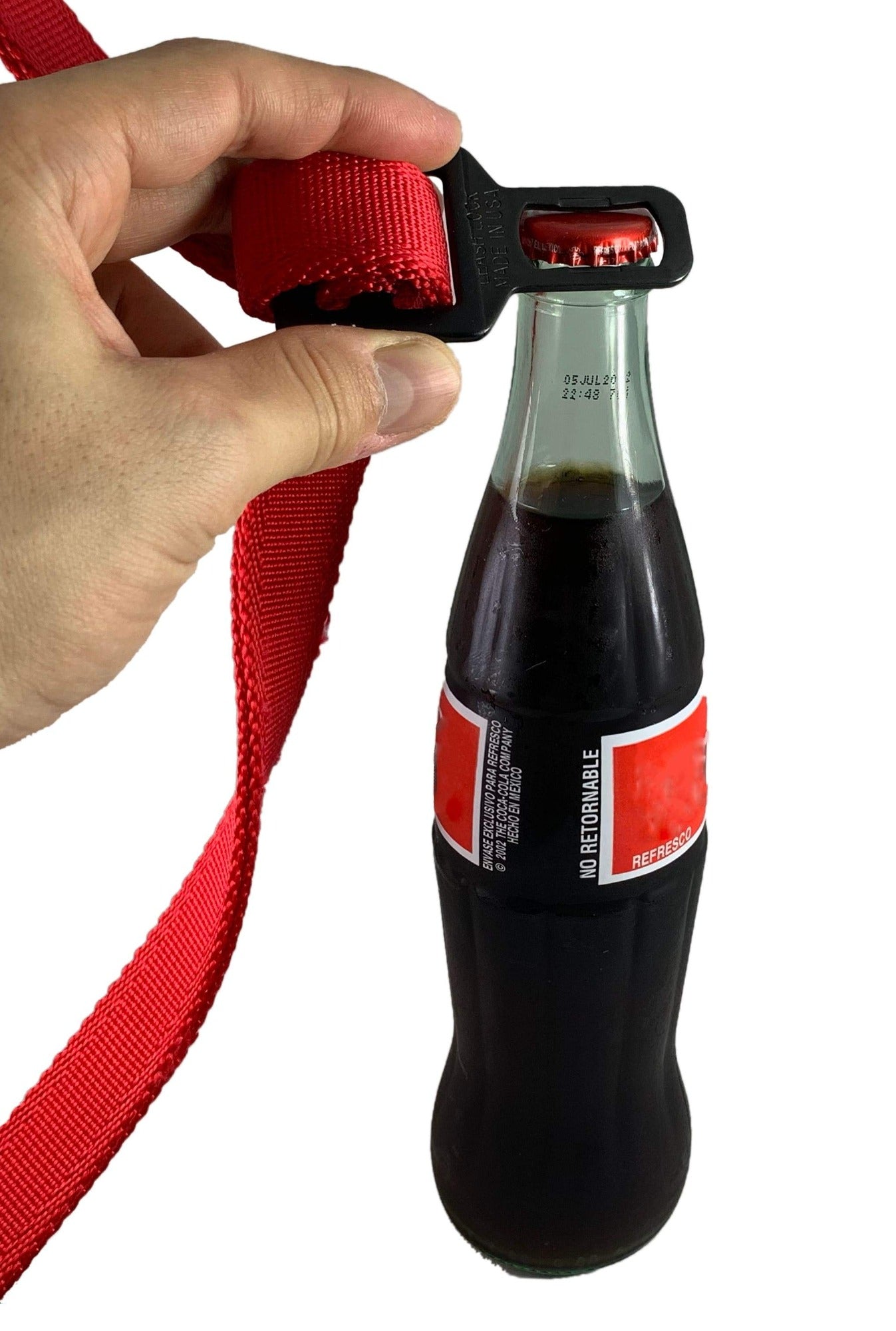 Stealth LeashLock as bottle opener